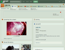 Tablet Screenshot of mah-rie.deviantart.com