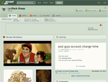 Tablet Screenshot of le-black-sheep.deviantart.com