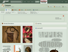 Tablet Screenshot of cerauno.deviantart.com