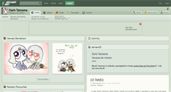 Desktop Screenshot of dark-tamama.deviantart.com