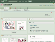 Tablet Screenshot of dark-tamama.deviantart.com