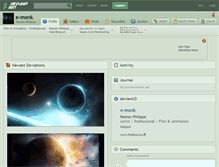 Tablet Screenshot of e-monk.deviantart.com