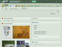 Tablet Screenshot of keluo.deviantart.com