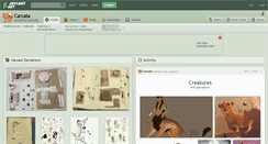 Desktop Screenshot of carcata.deviantart.com