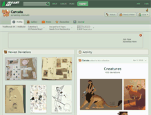 Tablet Screenshot of carcata.deviantart.com