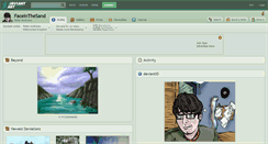 Desktop Screenshot of faceinthesand.deviantart.com