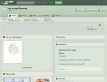 Tablet Screenshot of harmony-forever.deviantart.com