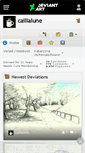 Mobile Screenshot of caillalune.deviantart.com