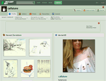 Tablet Screenshot of caillalune.deviantart.com