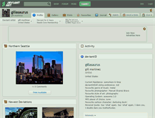 Tablet Screenshot of gillasaurus.deviantart.com