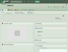 Tablet Screenshot of jayberry.deviantart.com