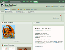 Tablet Screenshot of naverafuerbrand.deviantart.com