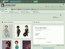 Tablet Screenshot of everyday-dream.deviantart.com