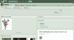 Desktop Screenshot of craqued.deviantart.com