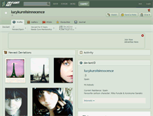 Tablet Screenshot of lucykuroiisinnocence.deviantart.com