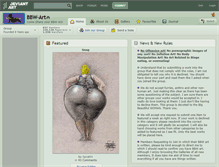 Tablet Screenshot of bbw-art.deviantart.com