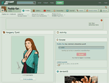Tablet Screenshot of paddy-fan.deviantart.com