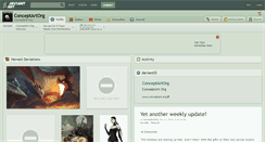 Desktop Screenshot of conceptartorg.deviantart.com