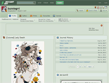 Tablet Screenshot of bunniegrrl.deviantart.com