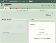 Tablet Screenshot of ericamarieart.deviantart.com