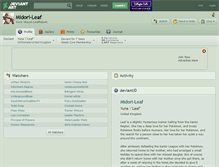 Tablet Screenshot of midori-leaf.deviantart.com