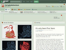 Tablet Screenshot of corruptedadventure.deviantart.com