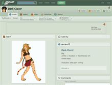 Tablet Screenshot of dark-clover.deviantart.com