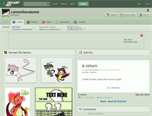 Tablet Screenshot of lemonisawesome.deviantart.com