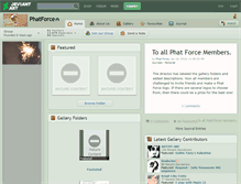 Tablet Screenshot of phatforce.deviantart.com