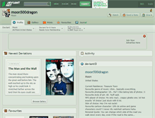 Tablet Screenshot of moon500dragon.deviantart.com