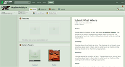 Desktop Screenshot of muslim-artistz.deviantart.com