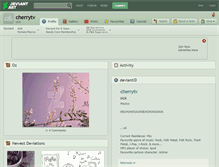 Tablet Screenshot of cherrytv.deviantart.com