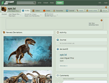 Tablet Screenshot of epic3d.deviantart.com