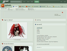 Tablet Screenshot of elefantti.deviantart.com