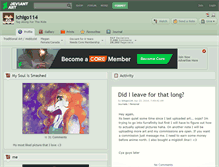 Tablet Screenshot of ichigo114.deviantart.com