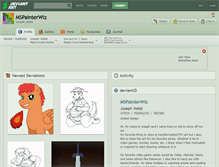 Tablet Screenshot of mspainterwiz.deviantart.com