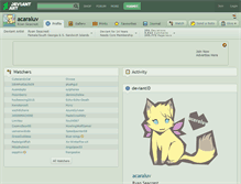 Tablet Screenshot of acaraluv.deviantart.com
