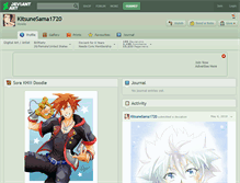 Tablet Screenshot of kitsunesama1720.deviantart.com