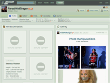 Tablet Screenshot of forestwolfdragon.deviantart.com