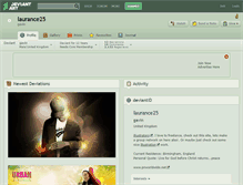Tablet Screenshot of laurance25.deviantart.com