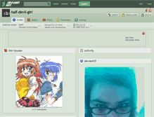 Tablet Screenshot of half-devil-girl.deviantart.com
