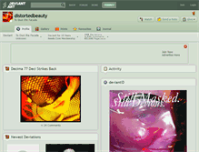 Tablet Screenshot of distortedbeauty.deviantart.com