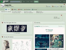 Tablet Screenshot of bugsy366.deviantart.com