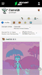 Mobile Screenshot of clairegb.deviantart.com