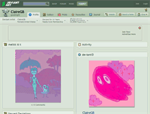 Tablet Screenshot of clairegb.deviantart.com