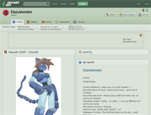 Tablet Screenshot of elazulaoneko.deviantart.com