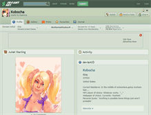 Tablet Screenshot of kobocha.deviantart.com