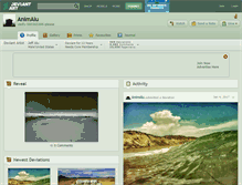 Tablet Screenshot of animalu.deviantart.com