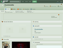 Tablet Screenshot of dryrainstudios.deviantart.com