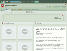 Tablet Screenshot of betternotlookme.deviantart.com
